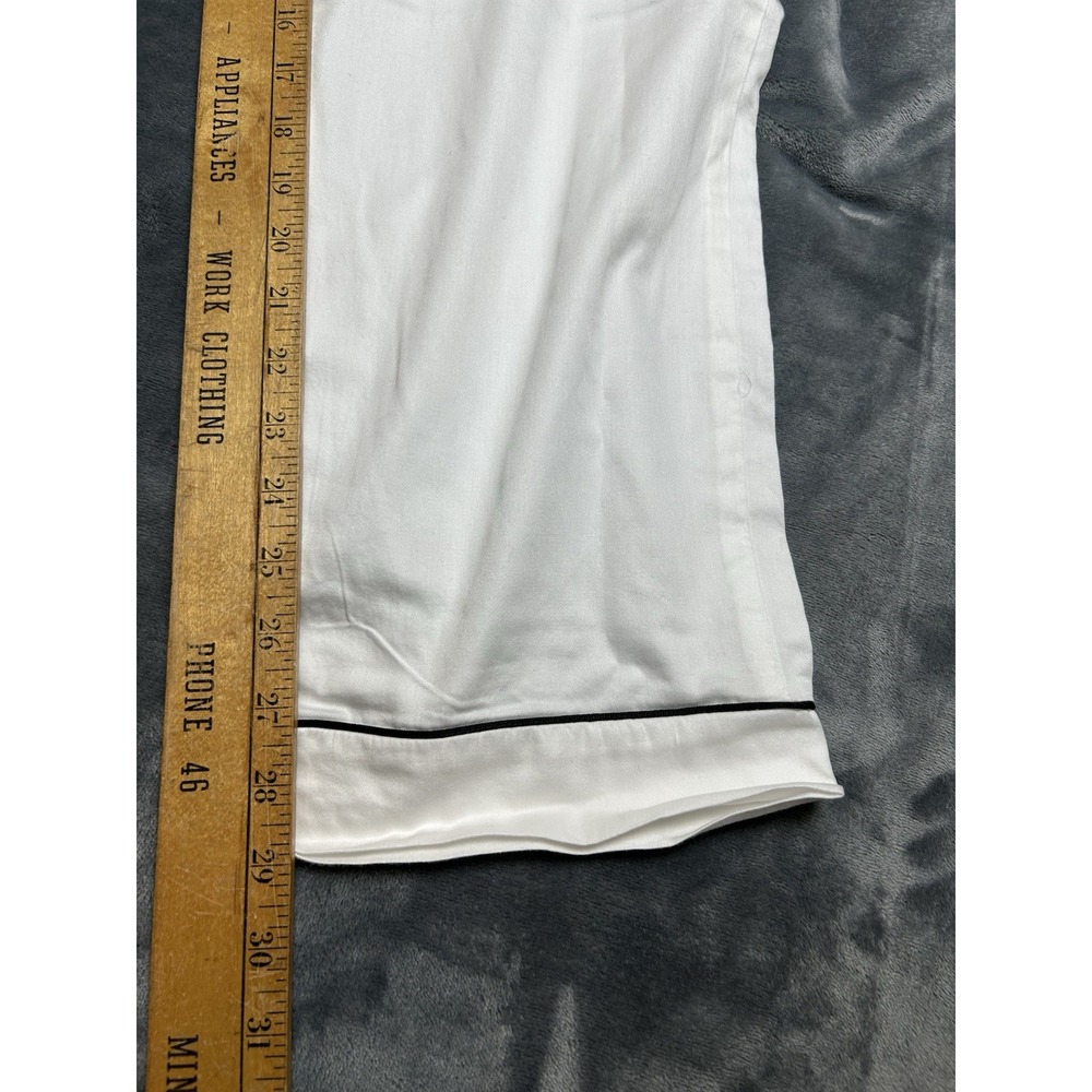 Bedhead Pajama Set Medium Organic Cotton Mr Set White - Picture 14 of 15